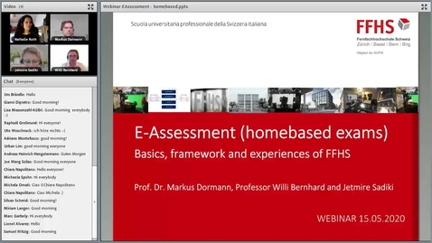 Thumbnail for E-Assessment by means of home based examinations