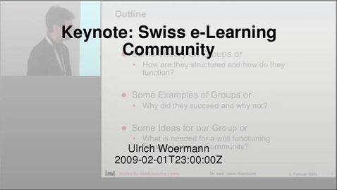 Thumbnail for Swiss eLearning Community