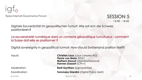 Thumbnail for Swiss_IGF_Session5 - 09 Oktober 2025_1
