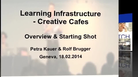 Thumbnail for Overview and starting shot of creative cafés
