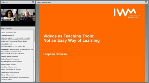 Thumbnail for Video as teaching tools: not an easy way of learning