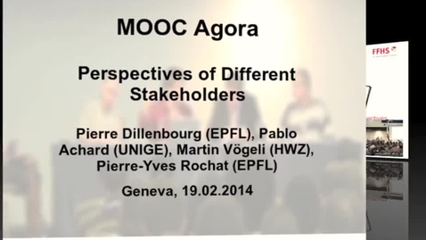 Thumbnail for MOOC agora - perspectives of different stakeholders