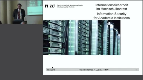 Thumbnail for Informationssicherheit im Hochschulkontext