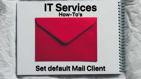 Thumbnail for How to set your default Mail Client