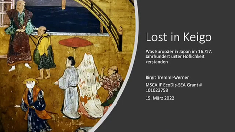 Thumbnail for Lost in Keigo – was Europäer in Japan um 1600 unter Höflichkeit verstanden