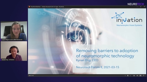 Thumbnail for Forum - 10 Kynan Eng: Removing Barriers to adoption of neuromorphic technology
