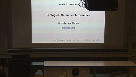 Thumbnail for Introduction to Bioinformatics - Lecture 02: Biological Sequence Informatics