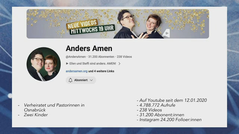 Thumbnail for #DigitaleKirche. Im Gespräch mit den religiösen Influencerinnen AndersAmen