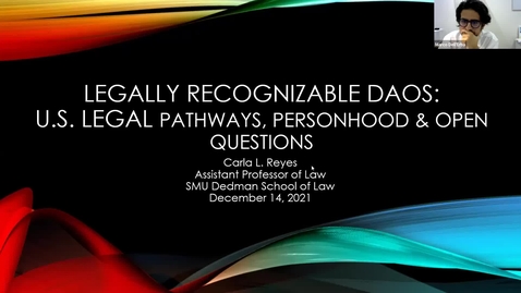 Thumbnail for Legally Recognizable DAOs: U.S. Legal Pathways, Personhood, and Open Questions