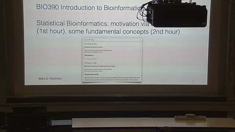 Thumbnail for Introduction to Bioinformatics - Lecture 03: Statistical Bioinformatics