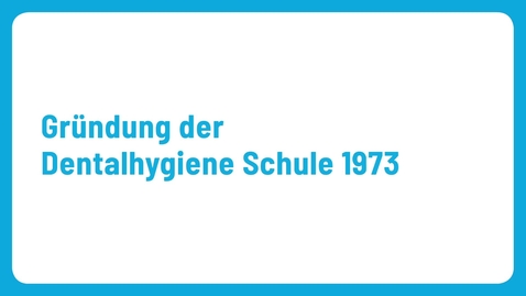Thumbnail for Ausstellung UB Careum: Interview zur Gründung der Dentalhygieneschule