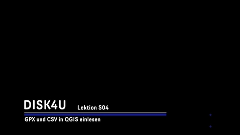 Thumbnail for Tutorial: GPX und CSV Dateien  in QGIS einlesen