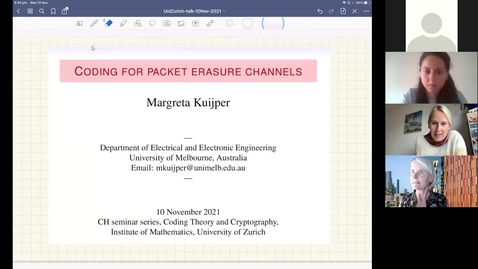 Thumbnail for Coding for packet erasure channels