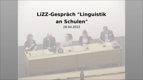 Thumbnail for LiZZ-Gespräch &quot;Linguistik an Schulen&quot;