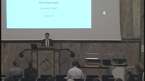 Thumbnail for Antrittsvorlesunge PD Dr. Martin Grossmann: Dynamic Contests and Outside Options