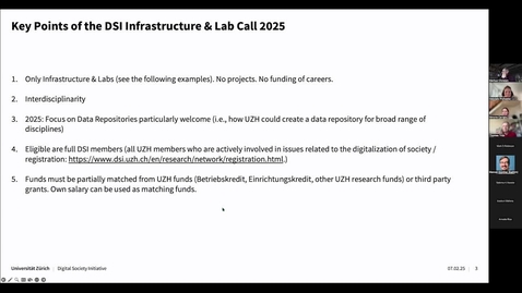 Thumbnail for Information on Infrastructure &amp; Lab Call (07.02.2025)