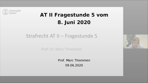 Thumbnail for AT II Fragestunde 5 vom 8. Juni 2020