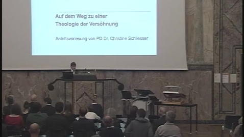 Thumbnail for Antrittsvorlesung PD Dr. Christine Schliesser: «No Future Without Forgiveness!» (Desmond Tutu) – Auf dem Weg zu einer Theologie der Versöhnung