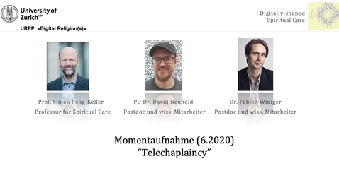 Thumbnail for Das Teilprojekt P11 &quot;Digital Spiritual Care&quot; stellt sich vor