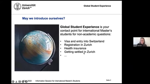 Thumbnail for Information Session for International Master's Students