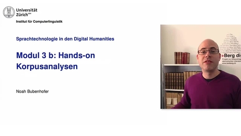 Thumbnail for Modul 3b: Hands-on Korpusanalysen