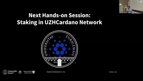 Thumbnail for E.5b Cardano Staking Hands-on - Guangyao Li