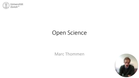 Thumbnail for Open Science in der Rechtswissenschaft vom 12. Januar 2024