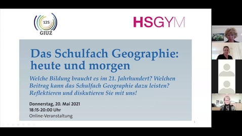 Thumbnail for Das Schulfach Geographie: heute und morgen (Teil 1) 