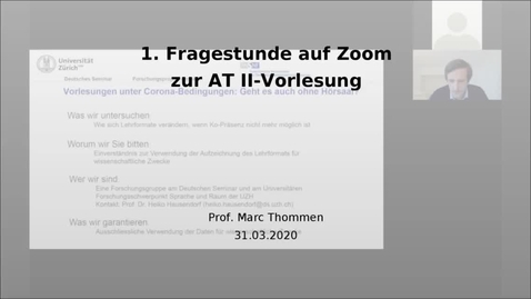Thumbnail for 1. Fragestunde auf Zoom zur AT II-Vorlesung vom 30.3.2020 (Vorlesungen 5 und 6)