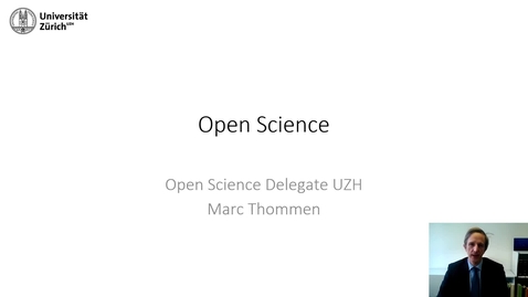 Thumbnail for Open-Science Vorstellung