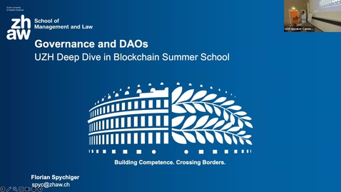 Thumbnail for E.7a/7b Governance and DAO:Assignment - Dr Florian Spychiger