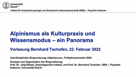 Thumbnail for Alpinismus als Kulturpraxis und Wissensmodus – ein Panorama
