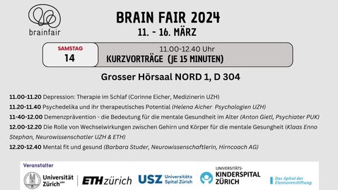Thumbnail for BrainFair 2024: Kurzvorträge