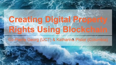 Thumbnail for Creating Digital Property Rights Using Blockchain
