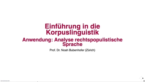 Thumbnail for Anwendung: Analyse rechtspopulistische Sprache