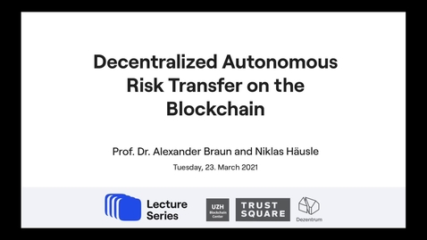 Thumbnail for Decentralized Autonomous Risk Transfer on the Blockchain