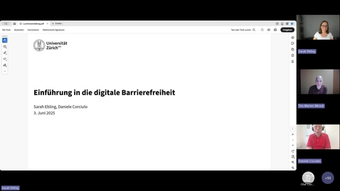 Thumbnail for Einführung in die digitale Barrierefreiheit