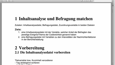 Thumbnail for Vorbereitungen für das Matching
