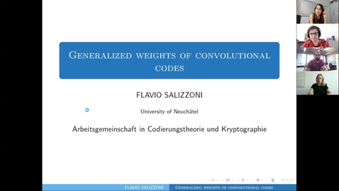 Thumbnail for Generalized weights of convolutional codes