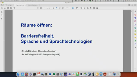 Thumbnail for Räume öffnen: Barrierefreiheit, Sprache und Sprachtechnologien