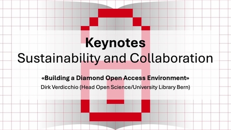 Thumbnail for Dirk Verdicchio: Building a Diamond Open Access Environment