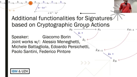Thumbnail for Giacomo Borin: Additional Functionalities for Code-Based Group Actions