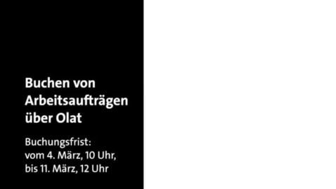 Thumbnail for Anleitung zur Buchung der Arbeitsaufträge