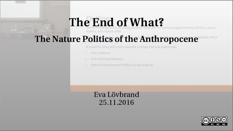 Thumbnail for The End of What?
