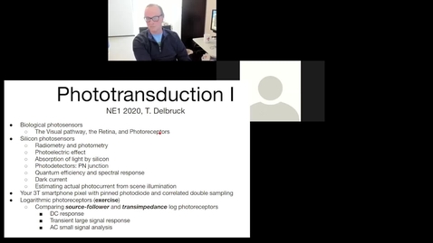Thumbnail for NE1: Photoreceptors 1 - T Delbruck