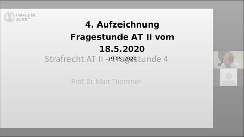 Thumbnail for 4. Aufzeichnung Fragestunde AT II vom 18.5.2020