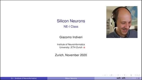 Thumbnail for NE1 -Lecture 11 -  Neuron - G Indiveri