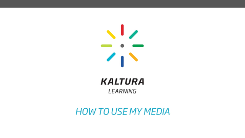Thumbnail for How to use My Media