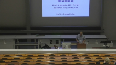 Thumbnail for Klonen statt Sex? Der Mensch zwischen Natur und Künstlichkeit bei M. Houellebecq, Prof. Dr. Thomas Klinkert, Romanisches Seminar, UZH