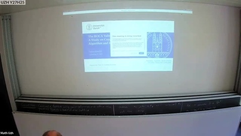 Thumbnail for Tatjana Bossalini : The ROCA Vulnerability- A Study on Coppersmith's Algorithm and its Applications